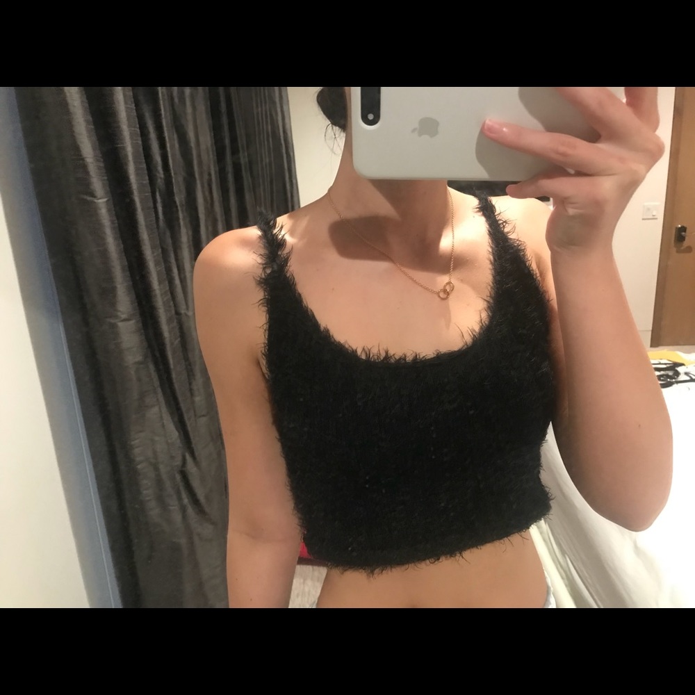 Forever 21 fluffy crop top